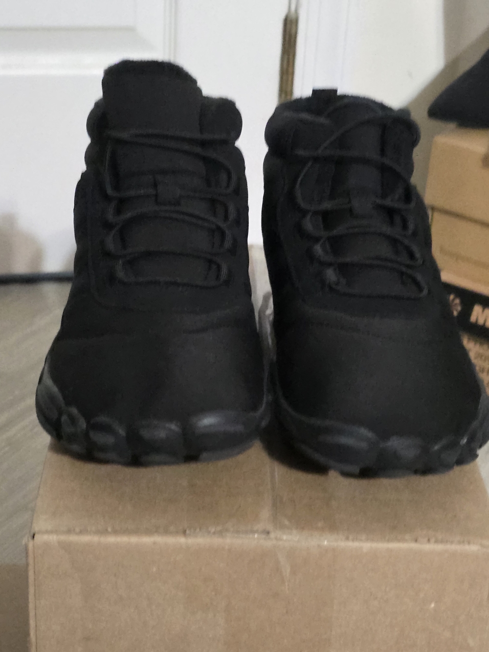 Women's All-Black Lace Up Athletic Sneakers